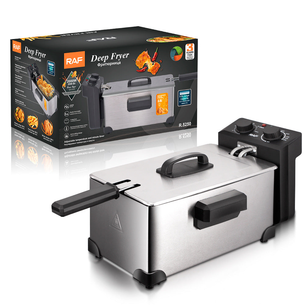 Cross-border deep fryer, household small electric fryer, electric fryer, commercial fritter fryer, french fries, machine, stall, fried skewer r.5250