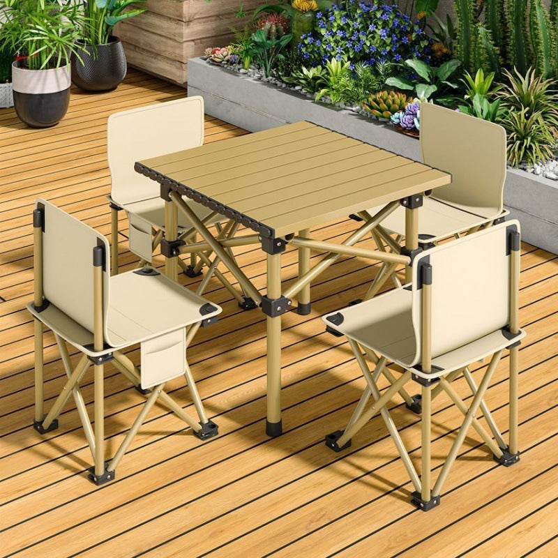 Portable Camping Table and Chair Set - Folding Outdoor Furniture with Bag