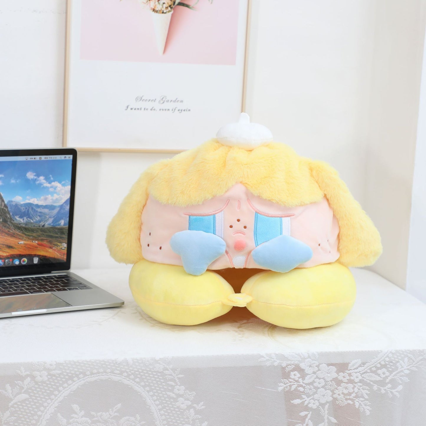 Cartoon U-shaped pillow, neck pillow, cartoon airplane travel headrest, neck pillow, portable car cervical pillow