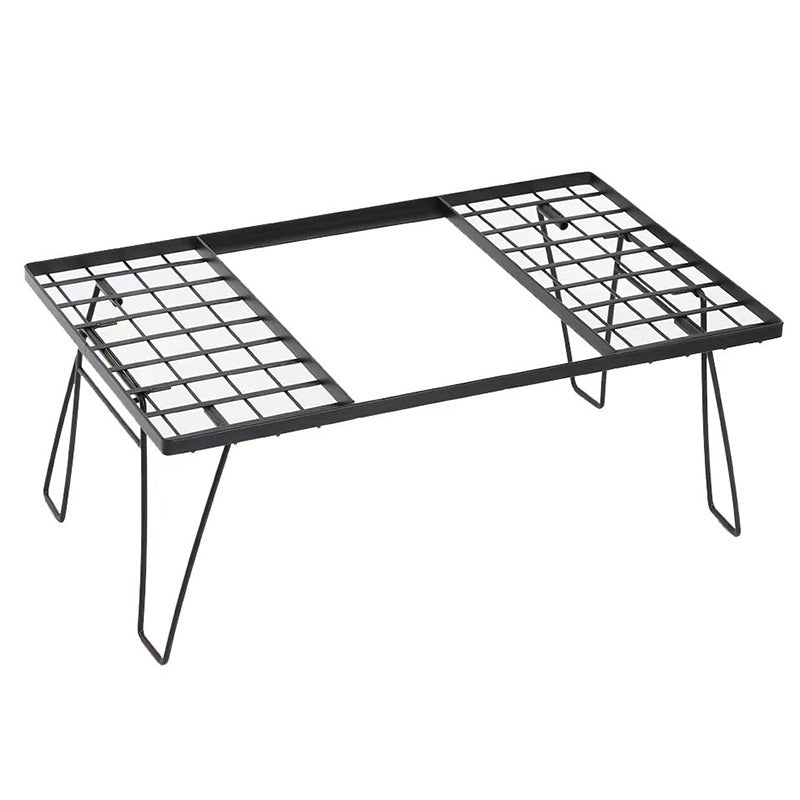 Outdoor camping shelves, net tables, cross-border portable iron folding tables, multi-functional barbecue, multi-layer camping splicing tables