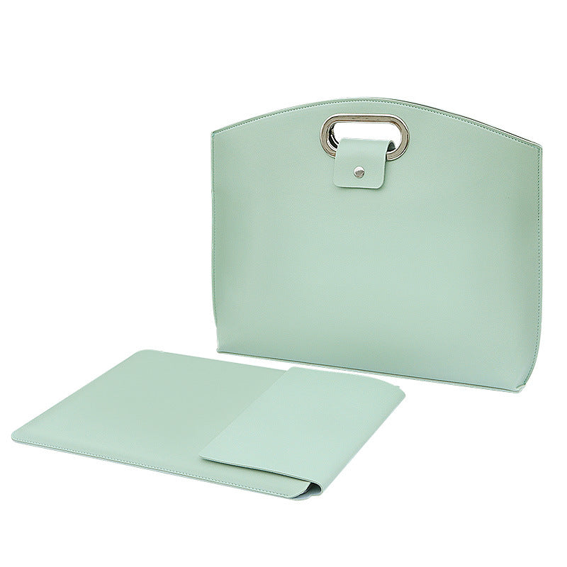 Simple high-quality waterproof laptop bag, trendy fashion large-capacity tote bag, commuter to work briefcase