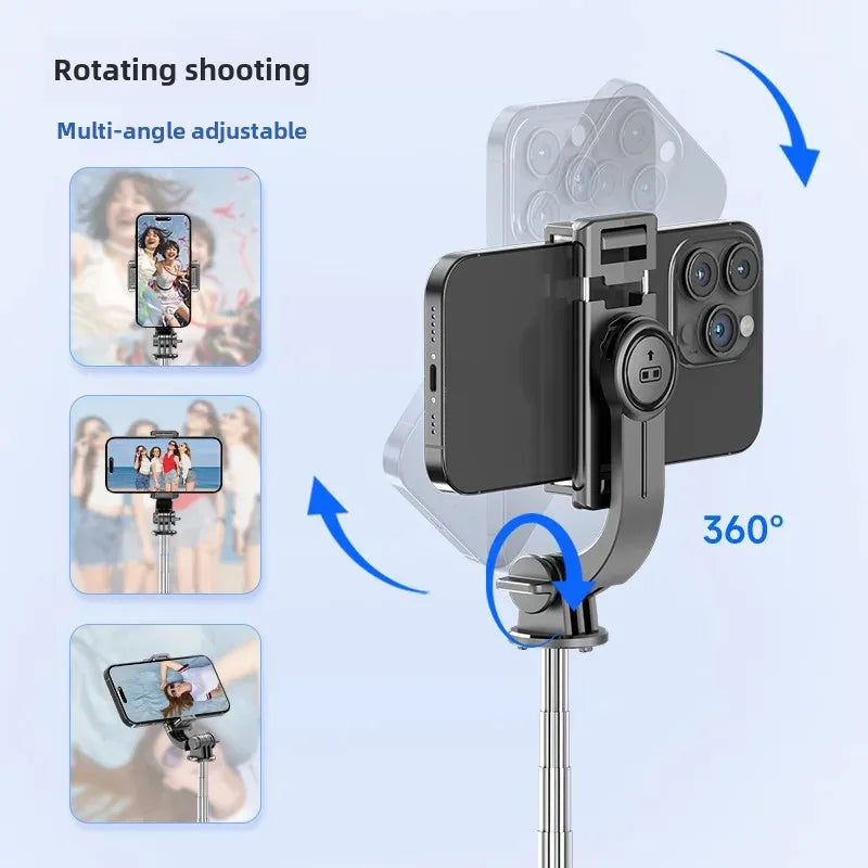 Mobile phone selfie stick F01 mini travel portable live broadcast floor tripod bluetooth remote control photo stand