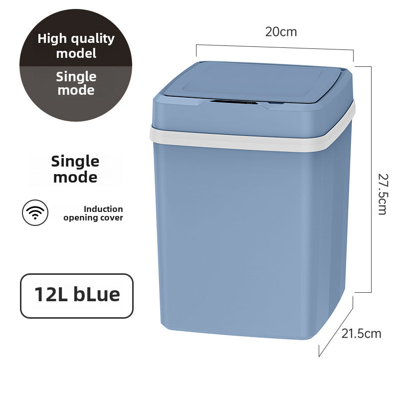 Intelligent induction trash can fully automatic with cover home living room kitchen bedroom bathroom creative classification trash can