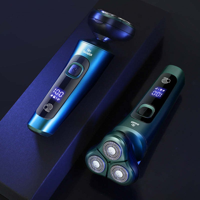New smart digital display electric shaver head multifunctional beard knife battery full body wash razor wholesale