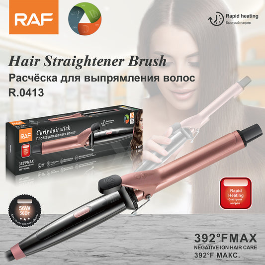 New 2-in-1 curling iron, hair straightener, ceramic splint, dry and wet straight curling, dual-purpose large roll, inner buckle, bangs, and hair