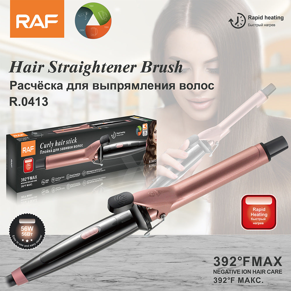 New 2-in-1 curling iron, hair straightener, ceramic splint, dry and wet straight curling, dual-purpose large roll, inner buckle, bangs, and hair