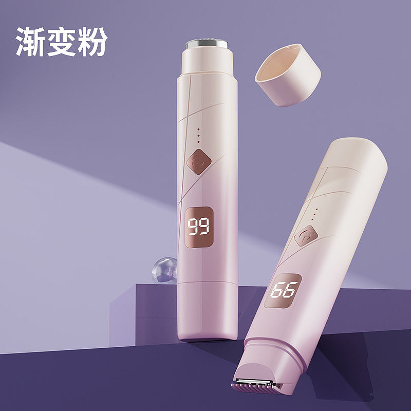 Electric shaver shaver portable gradient electric trim razor shaver for men and women epilator cross-border