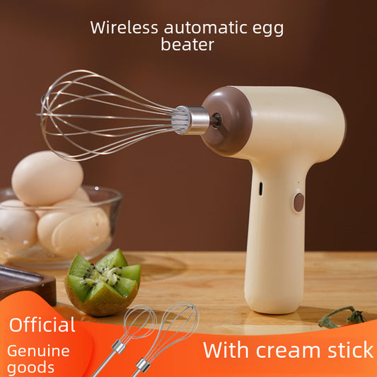 Wireless electric egg beater household mini cream automatic beater cake baking handheld charging mixing machine
