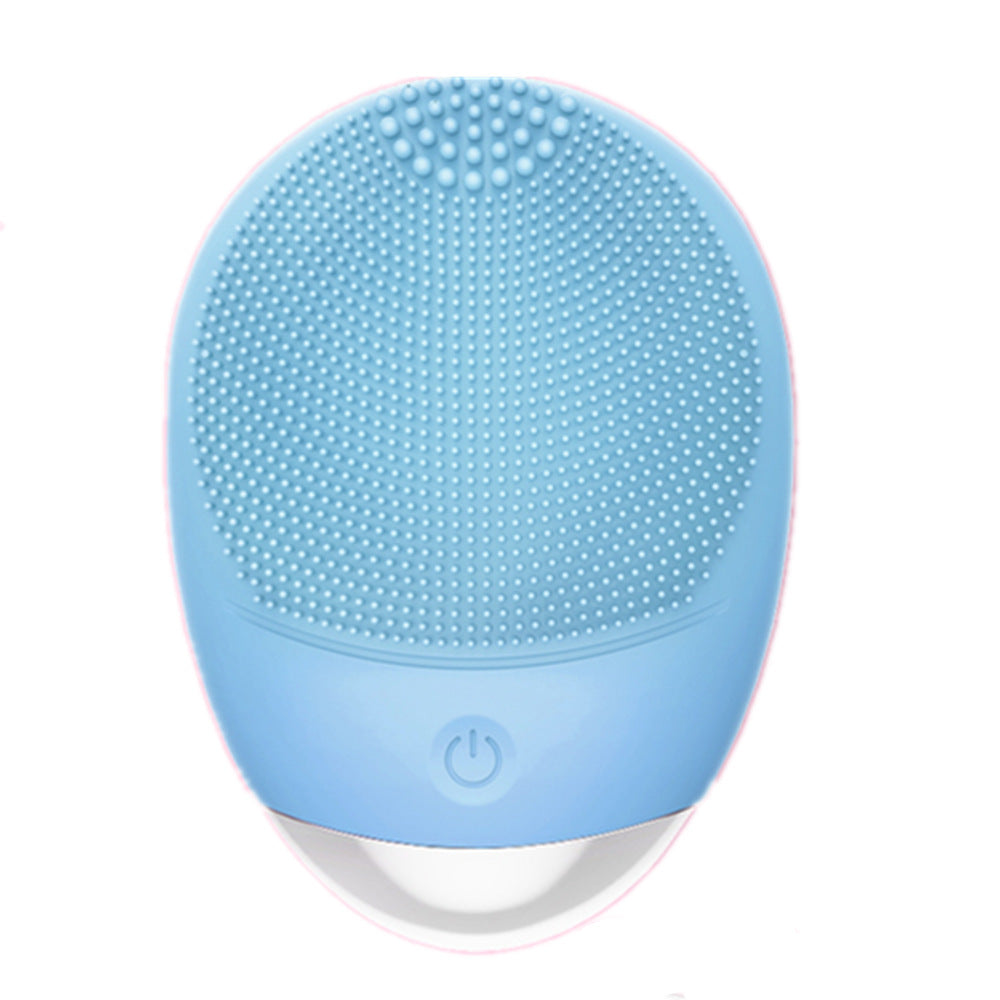 Electric Silicone Facial Cleansing Brush - Ultrasonic Pore Cleaner, Massager