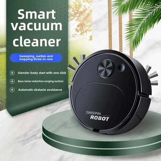 New Home Rechargeable Vacuum Cleaner, Mini Cleaner, Automatic Dust Collector, 3-in-1 Smart Sweeping Robot