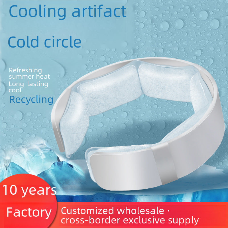 Cross-border ice collar PCM ice ring full encirclement cool neck long-lasting ice neck collar outdoor cooling artifact halterneck ring