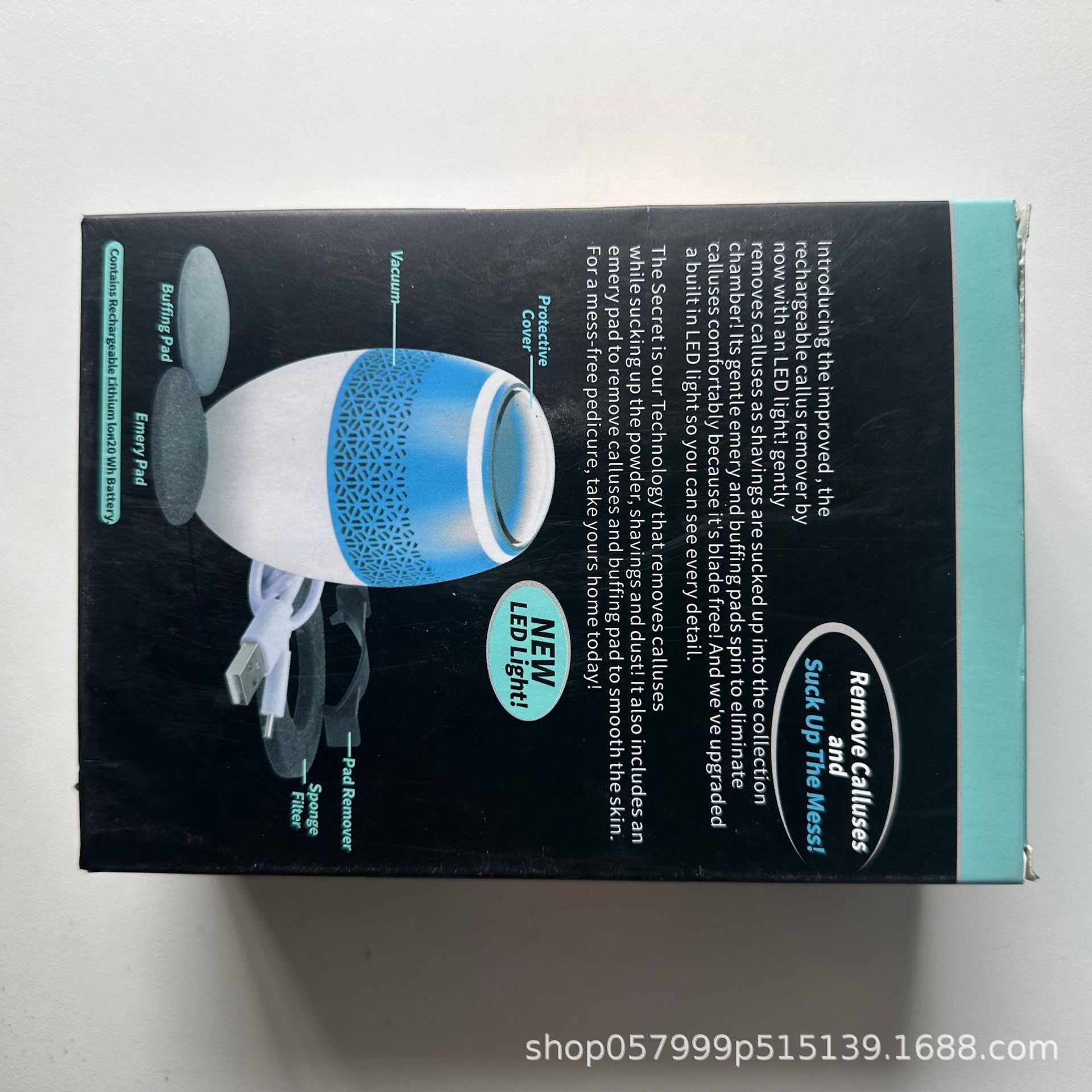 Cross-border electric foot grinder USB rechargeable electric callus remover Built-in vacuum to suck dry exfoliation