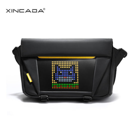 Custom Gift Men's Crossbody Bag LED Luminous Advertising Bag Waterproof Cool Street Shoulder Bag Youth Crossbody Bag