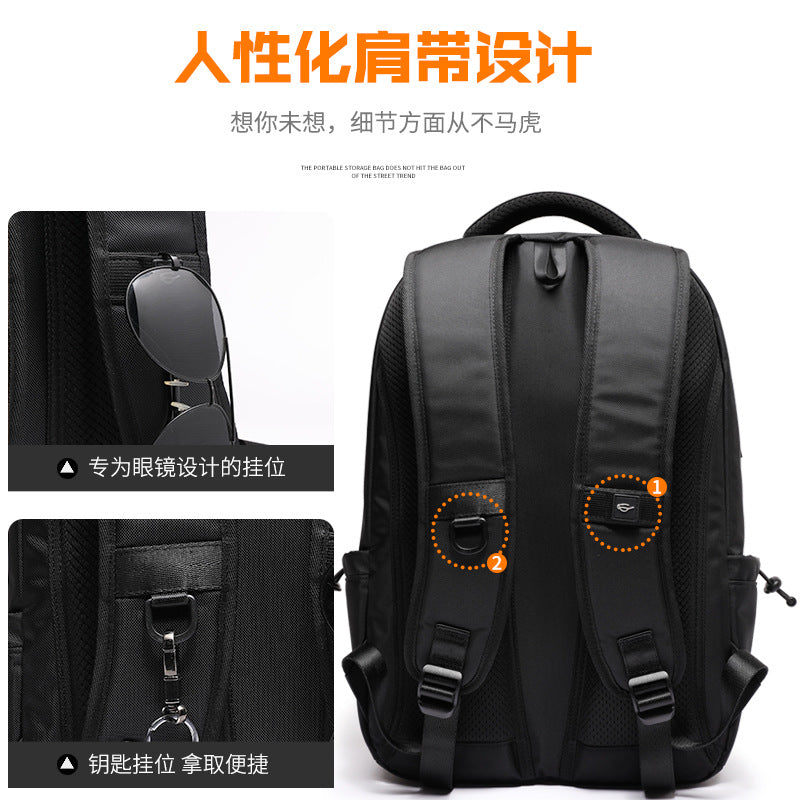 Zhina outdoor travel backpack business commuter computer bag women's large-capacity simple and lightweight college student schoolbag women