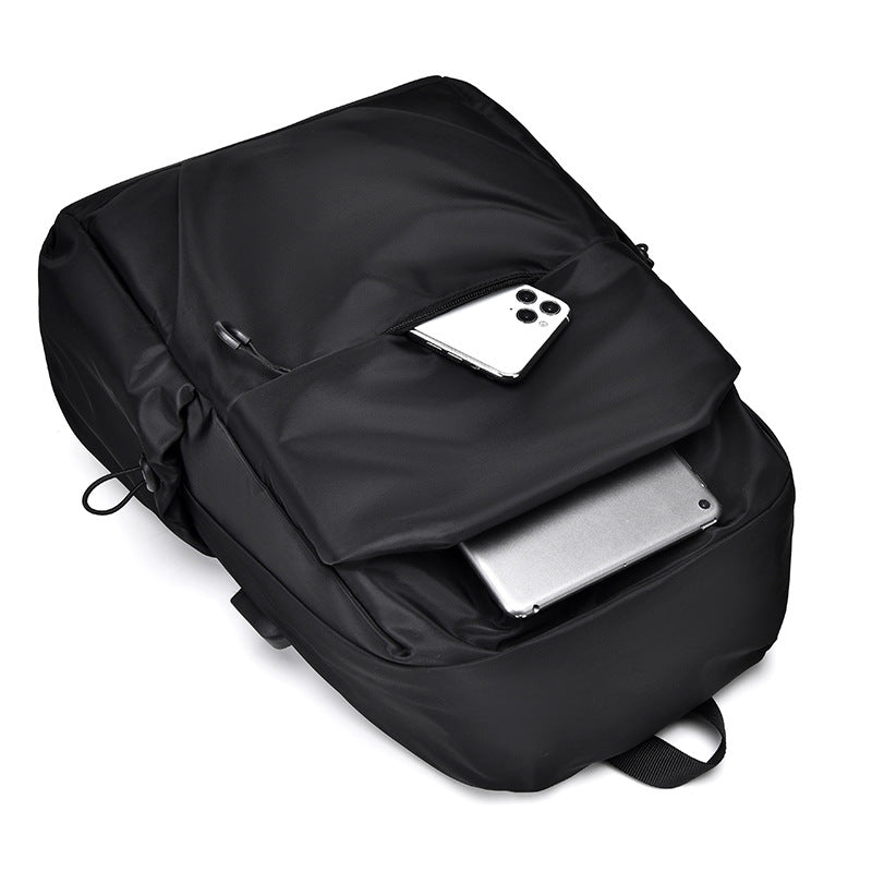 New fashion casual computer bag large capacity men's business backpack can be printed LOGO lightweight student backpack