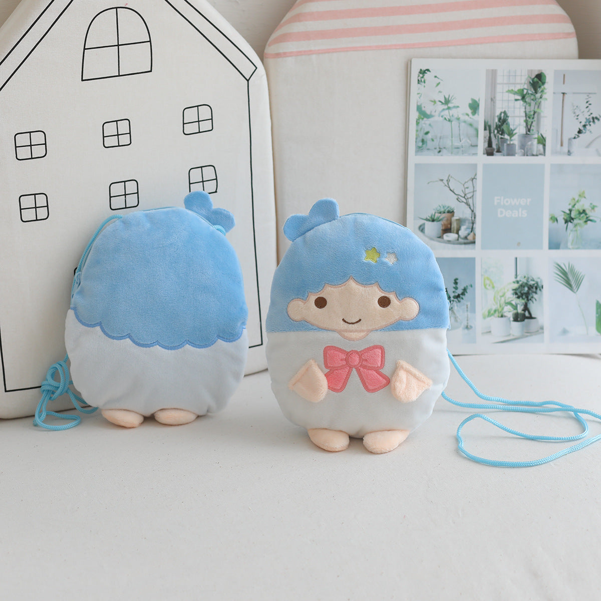 Cartoon cute doll multifunctional plush bag little devil pudding dog cinnamon dog series doll children's crossbody bag