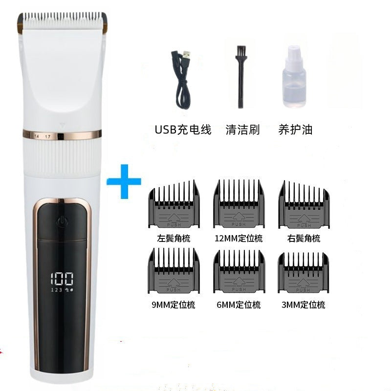 Cross Border Rechargeable Hair Clippers Clippers Hair Clippers for Adults, Babies, Children, Shaver Tools, Household Barbershops, Universal