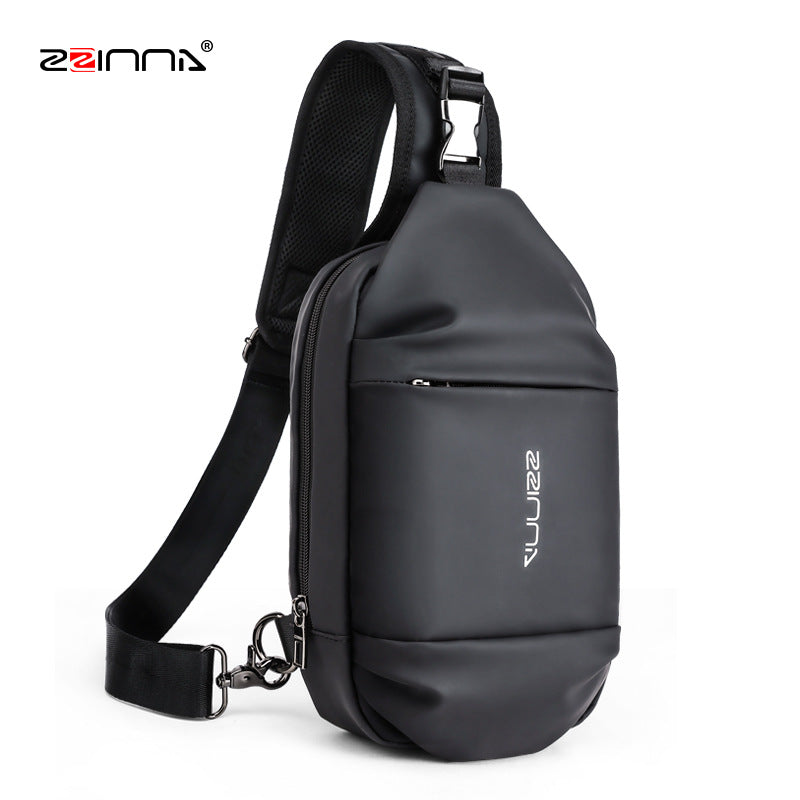 Trendy men's shoulder bag, casual crossbody bag, large-capacity fashion and versatile ins small backpack, high-end crossbody backpack