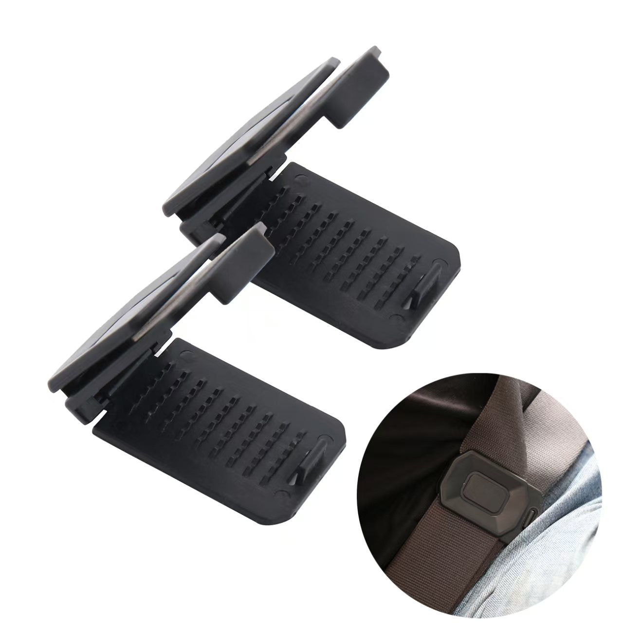 Car Seat Belt Adjuster, Seat Belt Clamp, Shoulder and Neck Seat Belt Locking Clip, Protector Comfortable Driving