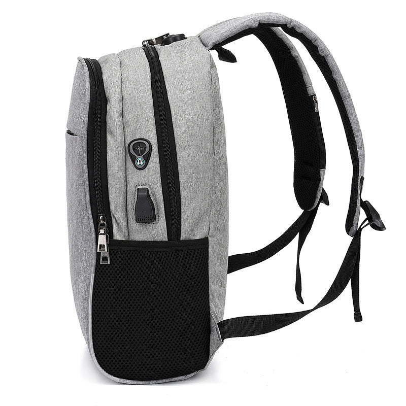 Backpack USB Rechargeable Backpack Fashion Student School Bag Large Capacity Business Computer Backpack