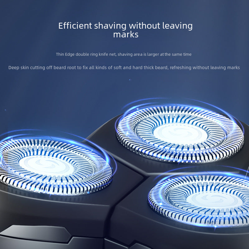 Digital display cross-border electric shaver type-c multi-functional men's rechargeable beard sharpener smart high-end razor