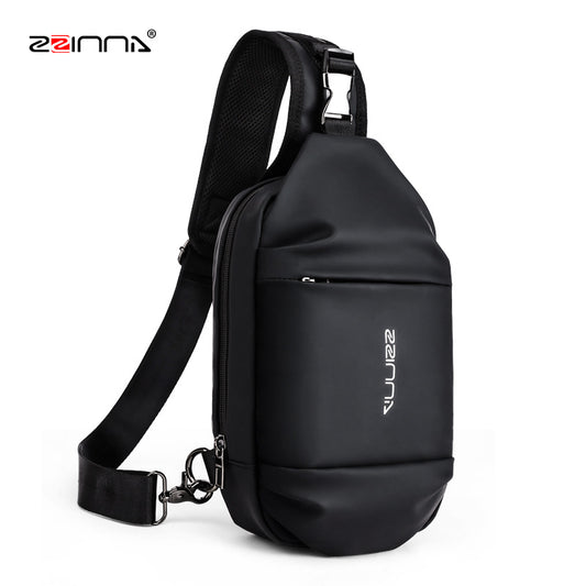 Trendy men's shoulder bag, casual crossbody bag, large-capacity fashion and versatile ins small backpack, high-end crossbody backpack