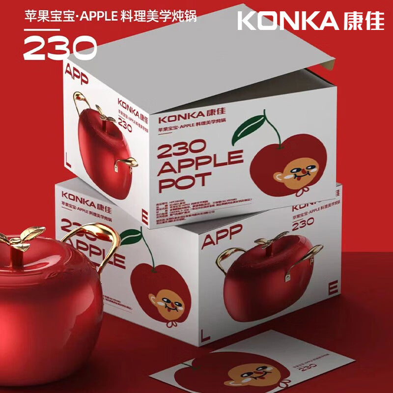 Konka apple casserole, large-capacity cooking pot, soup pot, multi-functional cooking pot, non-stick pan, frying pan, gift pots, pots, pots, pot