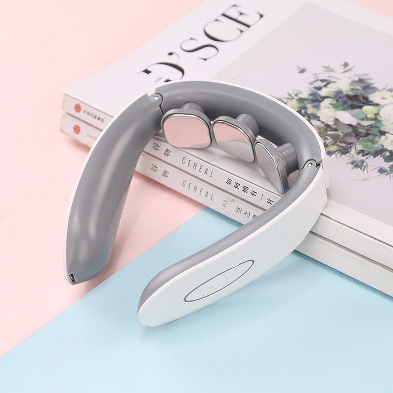 Neck and Shoulder Massager - Smart Pulse Massager with Heat & Vibration