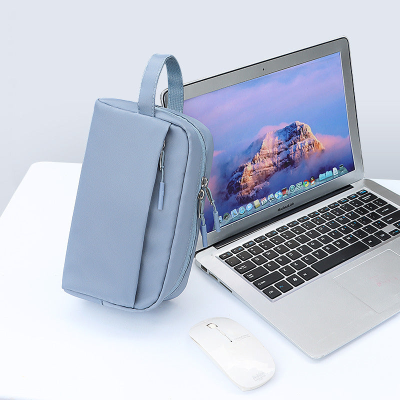 New Simple Series Data Cable, Headphone Charger, Portable Digital Electronic Accessories, Storage Bag, Clutch, Bag
