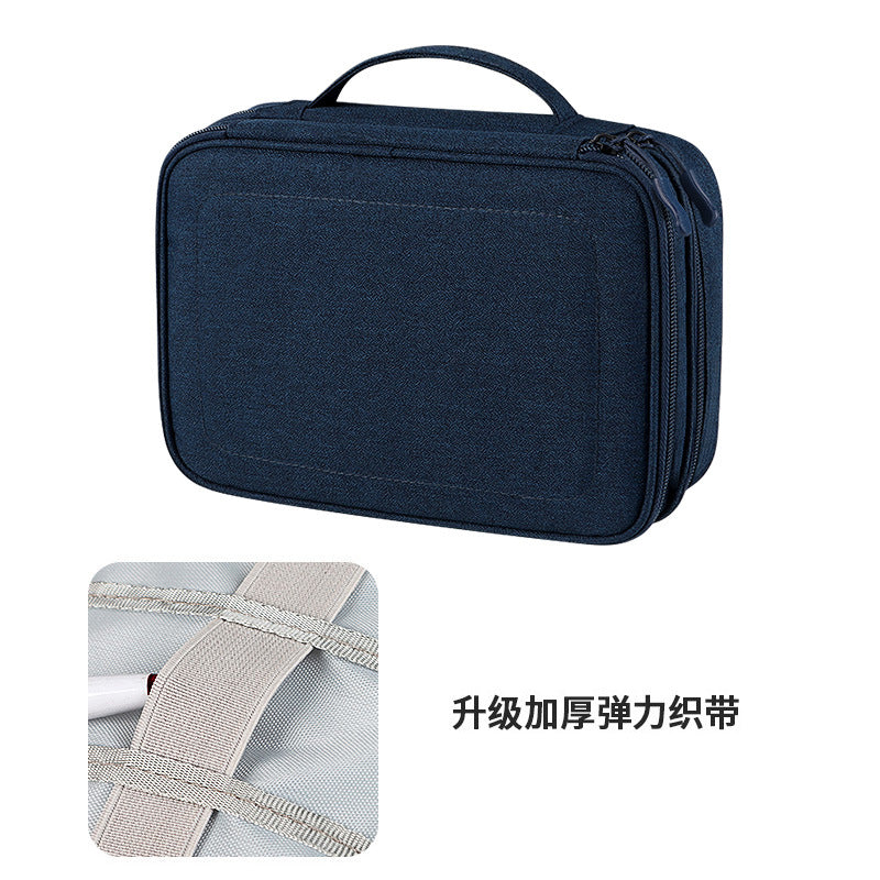 Large-capacity digital accessories storage bag multi-functional waterproof charging data cable earphones U disk excellent shield finishing bag box
