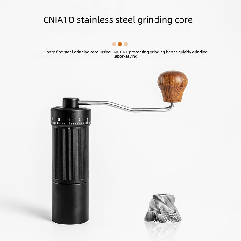 Externally adjusted hand grinder CNC steel grinding core portable coffee bean grinder thickness adjustable hand grinder coffee machine