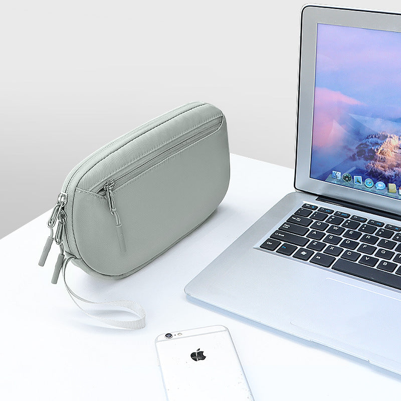 New Simple Series Data Cable, Headphone Charger, Portable Digital Electronic Accessories, Storage Bag, Clutch, Bag