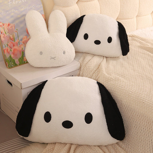 Large Pacha Dog Miffy Rabbit Bedside Pillow, Bedroom Bed, Sofa Cushion, Upholstered Large Backrest, Drama Chase Large Pillow