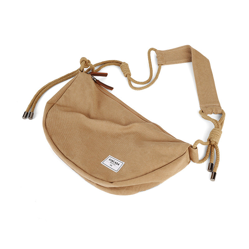 Factory custom Korean version shoulder bag, ins-style schoolgirl bag, crossbody bag, women's literary and artistic versatile large-capacity canvas bag