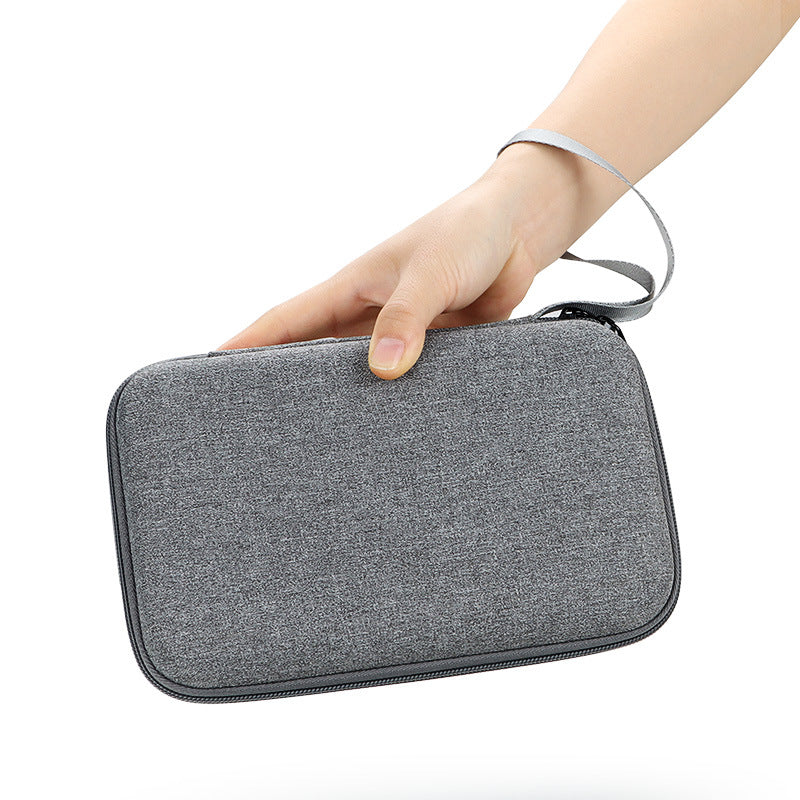 Double-layer mobile hard disk storage bag, data cable, U disk, power bank, digital storage box, EVA hard shell, shockproof and drop-resistant