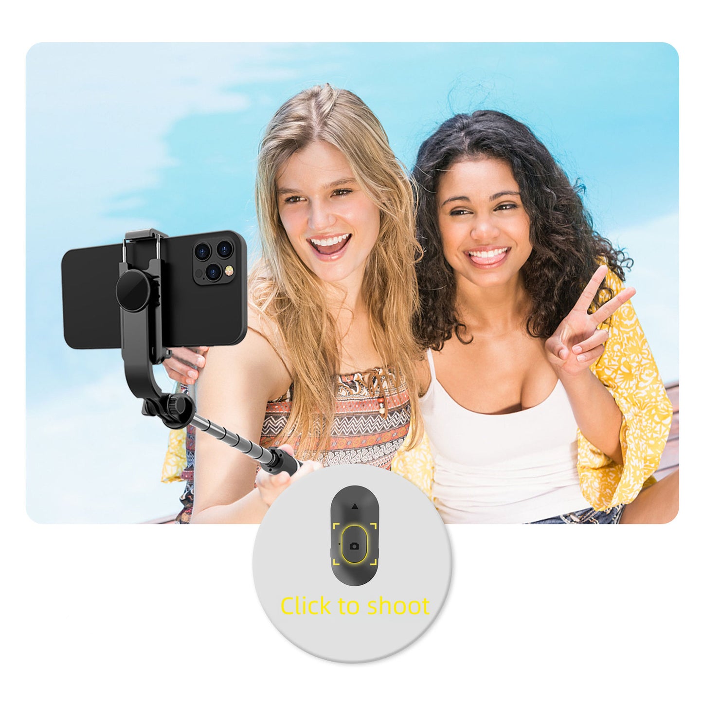 The popular Q02 Bluetooth selfie stick, portable all-in-one tripod, 1 meter horizontal and vertical shooting, multi-functional live broadcast stand, universal