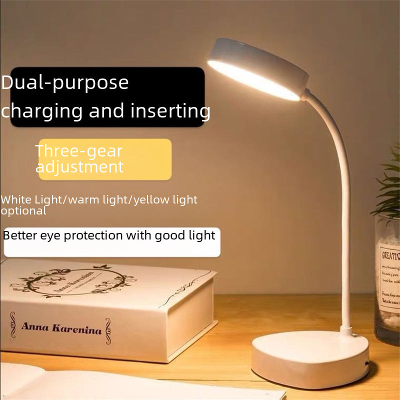 Cross-border usb eye protection creative folding charging LED smart night light student dormitory bedside reading small table lamp