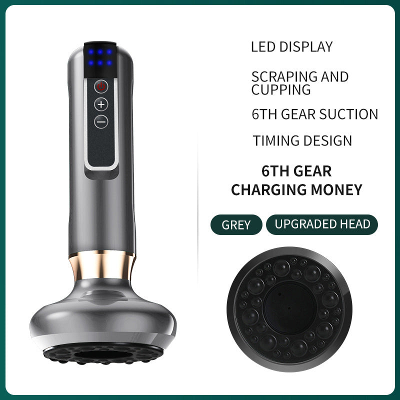 Electric Gua Sha Cupping Device - Hot Compress Massage for Meridian Therapy