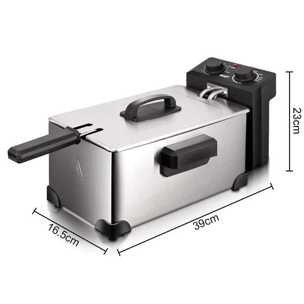 Cross-border deep fryer, household small electric fryer, electric fryer, commercial fritter fryer, french fries, machine, stall, fried skewer r.5250