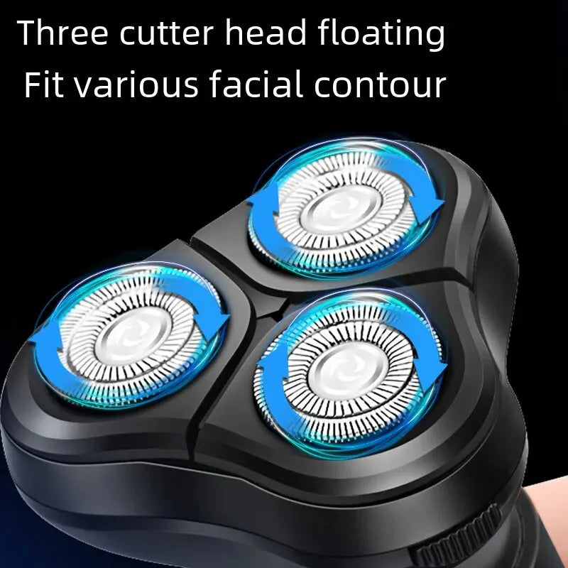 Shuwick S900 Electric Shaver USB Rechargeable Washed Beard Sharpener Triple Head Floating Multi-function Shaver