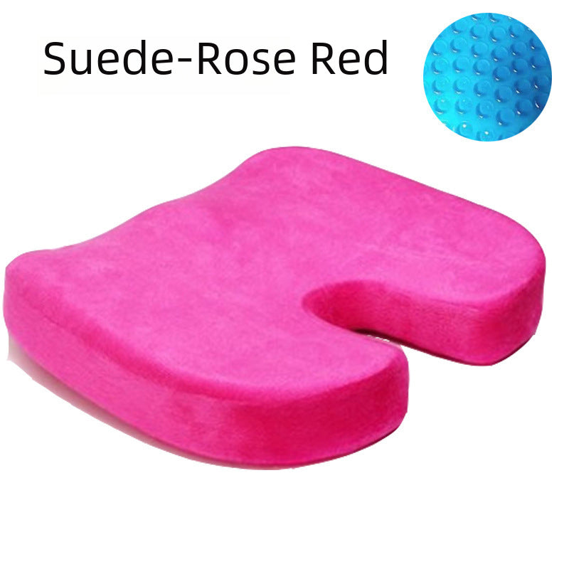 Beauty Office Hip Cushion Gel Hemorrhoids Seat Cushion Slow Rebound Memory Foam Silicone Butt Cushion Multicolor