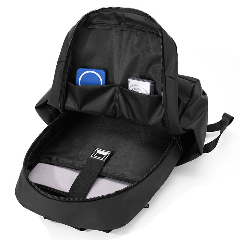 Large Capacity Student School Bag Cross Border Business Backpack Men's Commuter Computer Bag Printed LOGO Waterproof Casual Backpack