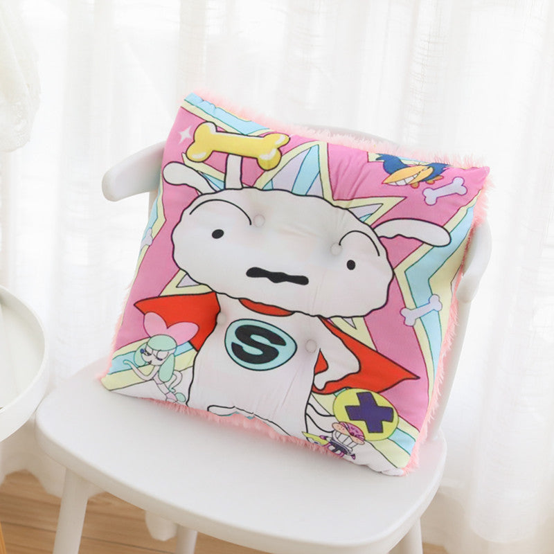Cartoon crayons small new plush cushion chair cushion living room office sedentary ass cushion soft elastic sofa cushion wholesale