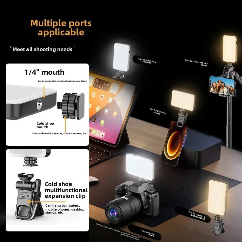TOKQI mobile phone fill light D10 mini portable pocket light live beauty light photo artifact led fill light