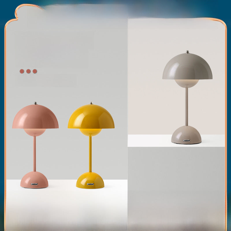 Nordic Danish bud lamp ins wind light luxury retro wedding gift LED everlasting lamp bedroom bedside decorative table lamp