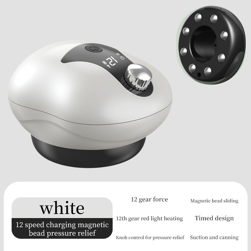 Electric Gua Sha Cupping Device - Red Light Therapy Massager with Suction