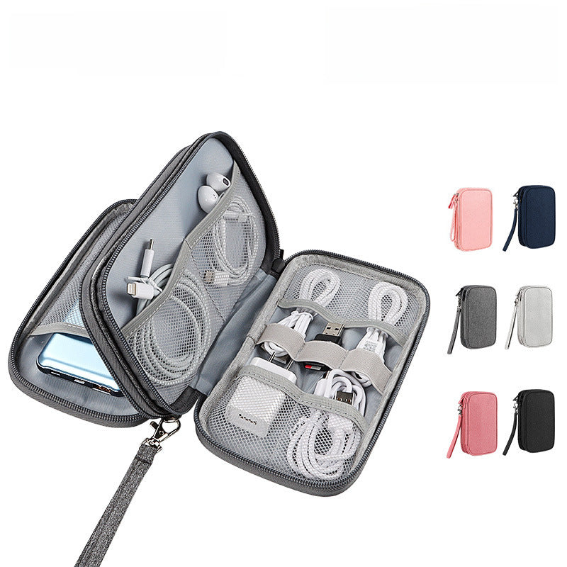 Digital accessories storage bag, multi-layer power supply, hard disk protective case, power bank, U disk shield, headphones, dustproof data cable