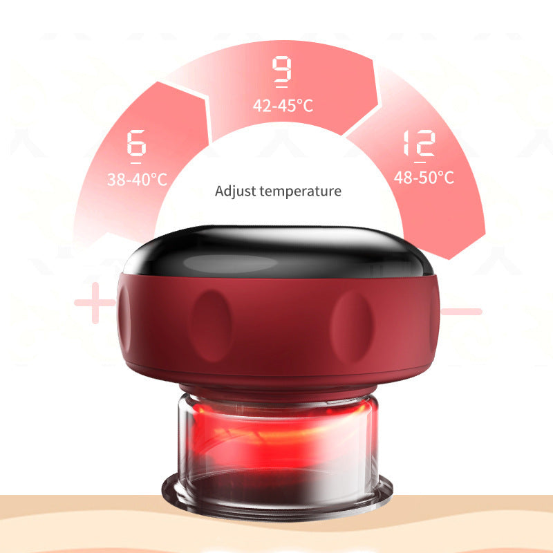 Cross-border electric scraping instrument, wireless cupping device, charging, large suction, hot compress, trader, acupuncture point, portable vacuum suction