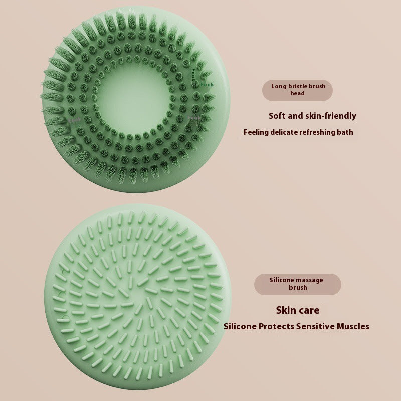 Electric Bath Brush - Wall-Mounted Waterproof Back Scrubber with Long Handle | Bombom