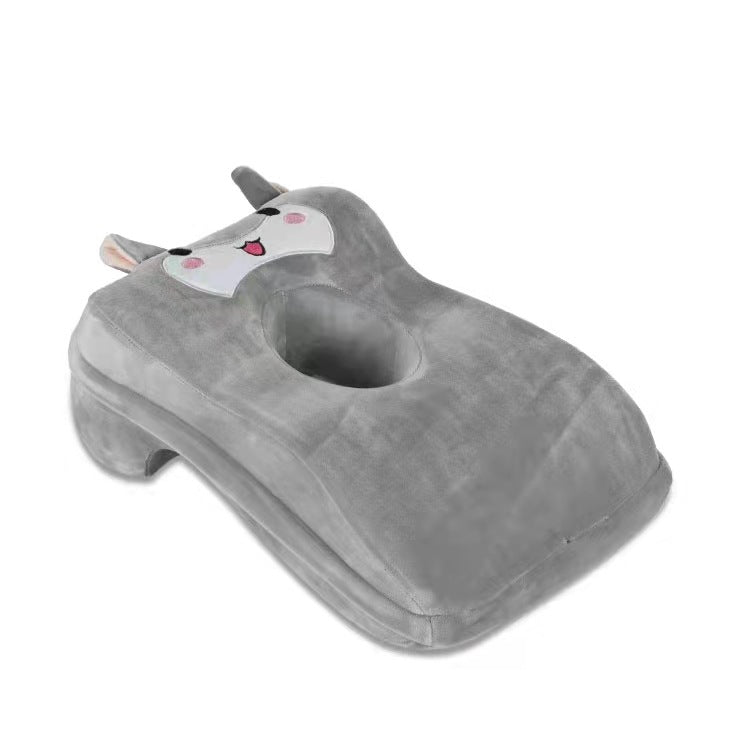 Crystal velvet memory foam slow rebound office nap pillow student classroom nap hole hole pillow memory pillow manufacturers